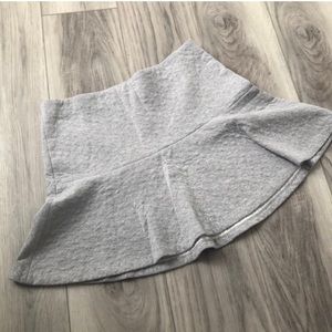 NWOT LOFT GRAY QUILTED SKIRT